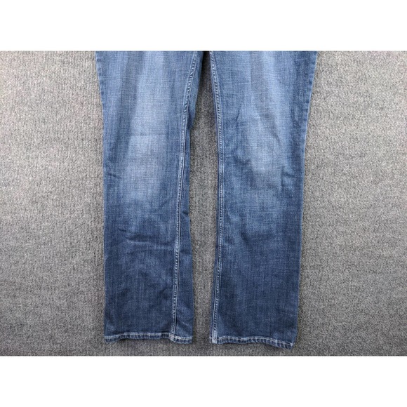 Mens Wrangler Boot Cut Jeans Size 15/32 Blue Denim 17W 30.5 Inseam - Picture 7 of 11